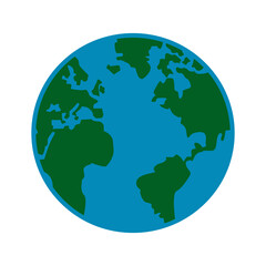 global earth map world geography image vector illustration