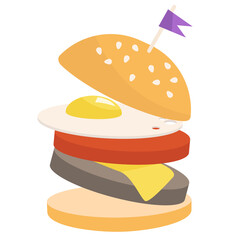 Fast food burger