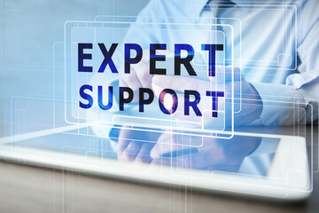 Businessman using phone  on table