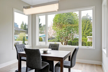 Gorgeous black breakfast nook