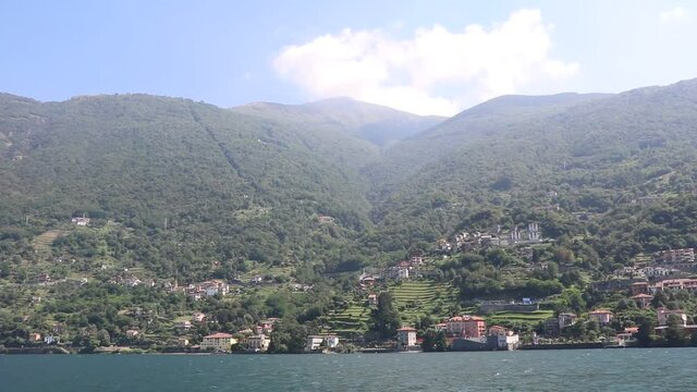 Lake Como in summer, Lombardy Italy 
