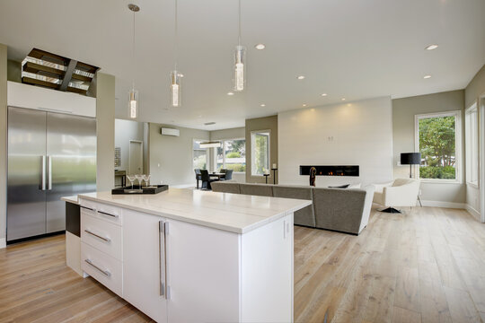 Luxury kitchen in a brand new home