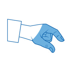 hand business put coin banking conept vector illustration