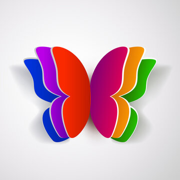 colorful paper butterfly