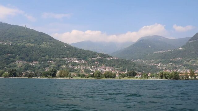 Tremezzo at Lake Como in summer, Lombardy Italy 