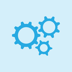 Gear icon.The development and management of business processes.