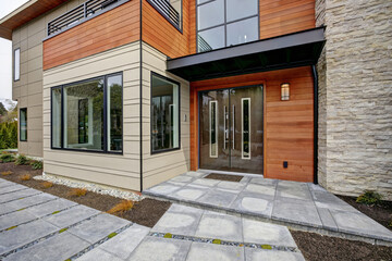 Fototapeta na wymiar Contemporary style home in Bellevue