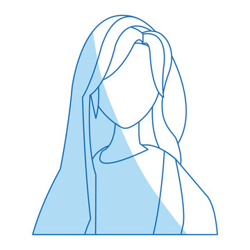 saint virgin mary religion catholic image vector illustration