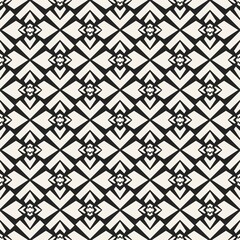 Abstract concept vector monochrome geometric pattern. Black and white minimal background. Creative illustration template. Seamless stylish texture. For wallpaper, surface, web design, textile, decor.