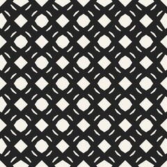 Abstract concept vector monochrome geometric pattern. Black and white minimal background. Creative illustration template. Seamless stylish texture. For wallpaper, surface, web design, textile, decor.