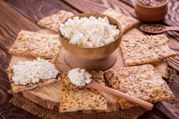 Healthy biscuits with grains and seeds