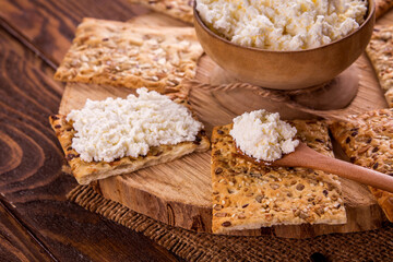 Healthy biscuits with grains and seeds