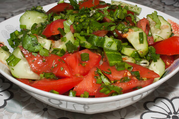 a fresh vegetable salad