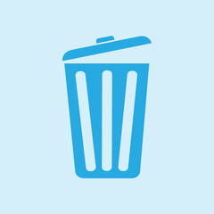 Trash can icon. Delete, Move to Trash, clear the disk space. Vector illustration.