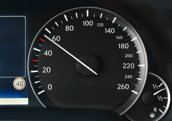 Speedometer of a car