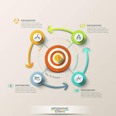 Business target marketing concept