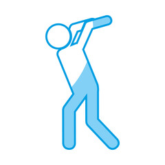 pictogram man icon over white background. vector illustration