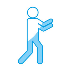 pictogram man icon over white background. vector illustration