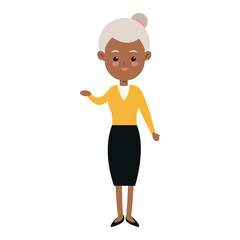 Fototapeta premium character woman femlae adult parent family member vector illustration