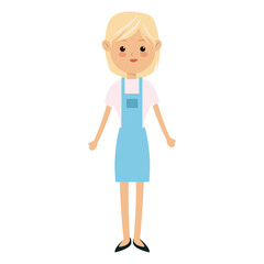 character woman femlae adult parent family member vector illustration
