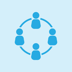 Communication concept. Social network single icon. Global technology. The network of social connections in the business.