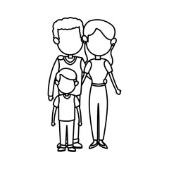 Fototapeta na wymiar family parent with childrens image vector illustration