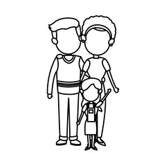 Obraz na płótnie Canvas family parent with childrens image vector illustration
