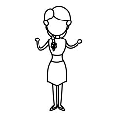 character woman femlae adult parent family member vector illustration