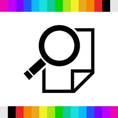 search icon stock vector illustration flat design