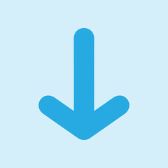 Arrow icon. Pointer direction for land navigation.