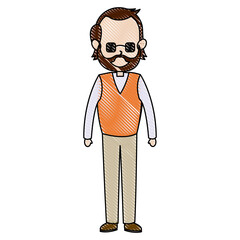 father dad male member of family vector illustration