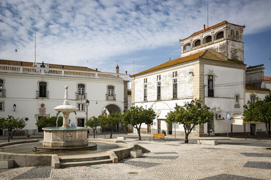 Praça da República square in Monforte town, District of Portalegre, Portugal