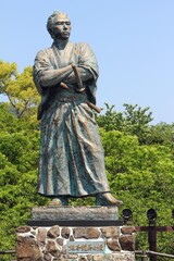 Fototapeta premium 風頭公園 坂本龍馬像