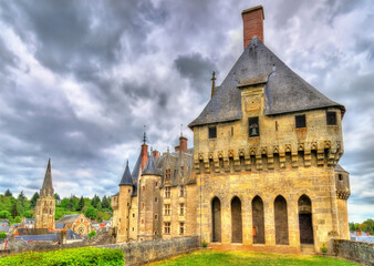 Fototapeta na wymiar View of the Chateau de Langeais, a castle in the Loire Valley, France