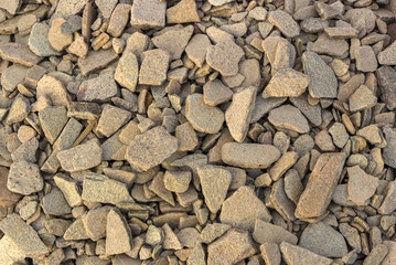 Texture, pattern, background. marble chips for landscaping pebbles samples