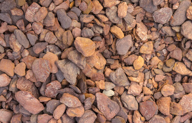 Texture, pattern, background. marble chips for landscaping pebbles samples
