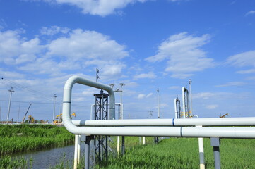 The pipe and valve oil fields