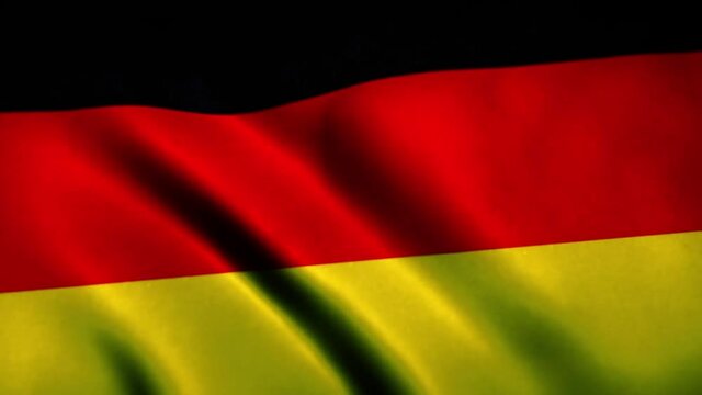  Germany Flag Blowing in the Wind