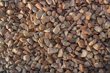 Texture, pattern, background. marble chips for landscaping pebbles samples