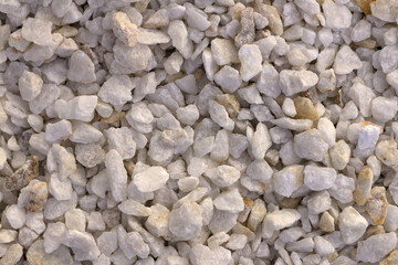 Texture, pattern, background. marble chips for landscaping pebbles samples