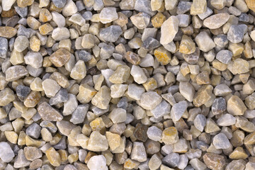 Texture, pattern, background. marble chips for landscaping pebbles samples