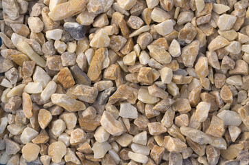 Texture, pattern, background. marble chips for landscaping pebbles samples