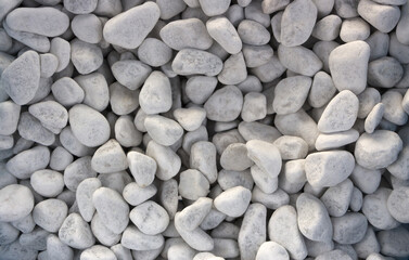 Marble, granite pebbles for landscape design and home decoration, texture