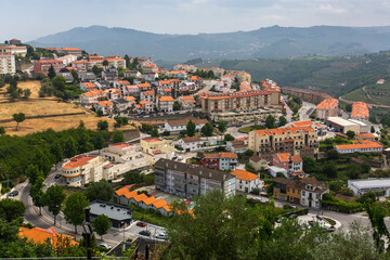 Fototapeta na wymiar Top view of Lamego city, northern Portugal.