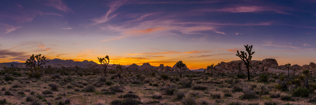 Fototapeta Wispy sunset over Hidden Valley