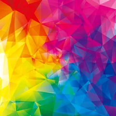Bunter moderner Hintergrund des abstrakten geometrischen Musters. © yewkeo