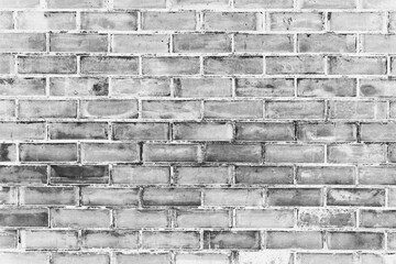 Black and white brick wall pattern background