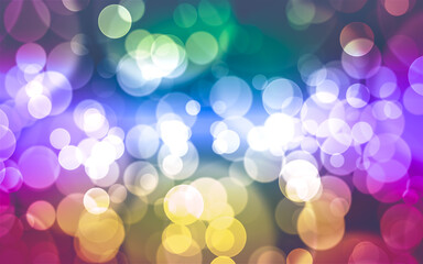Defocused bokeh. Abstract background with bokeh for Christmas background.