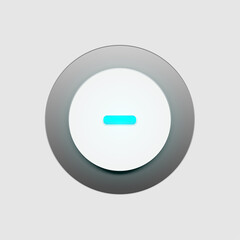 Button user interface illustration vector