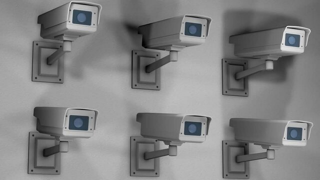 Security Cameras Surveillance Spying Concept